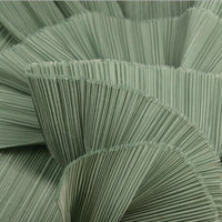 Tissu de gravure de décoration plissé Flowerva gris vert