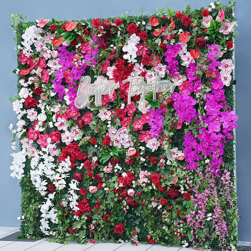 Flowerva Cozy Love Nest Wedding Flower Wall Floral Decor Backdrop Wedding Decor