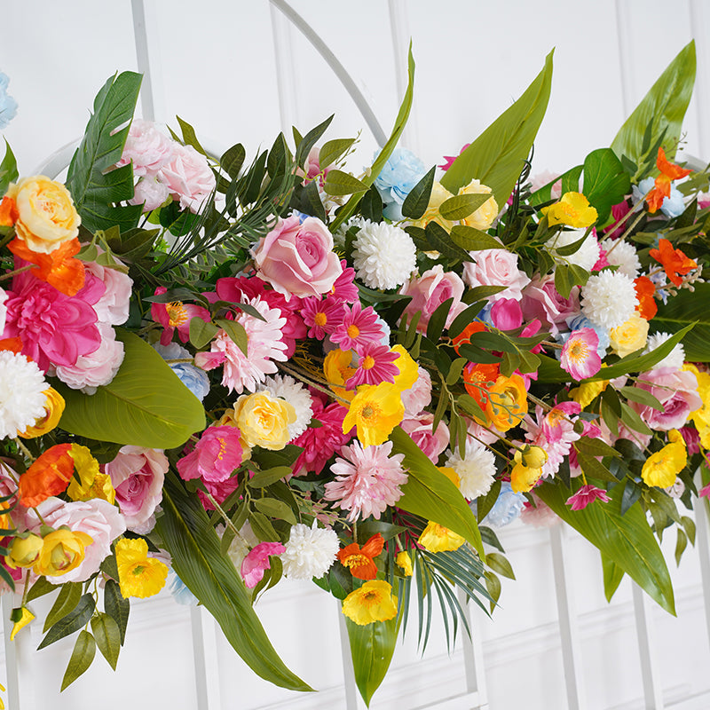 Flowerva – support à fleurs en forme de feuilles de bananier, pavot, marguerite, pour mariage, fond de Table, rangée de fleurs