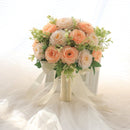 Flowerva   Blush Pink Rose Handheld Bouquet Floral