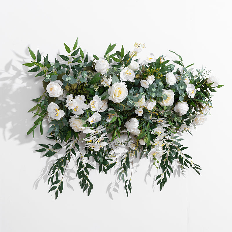 FlowervaColored Orchidée artificielle rangée de fleurs pour décoration d'arc de mariage, fête florale