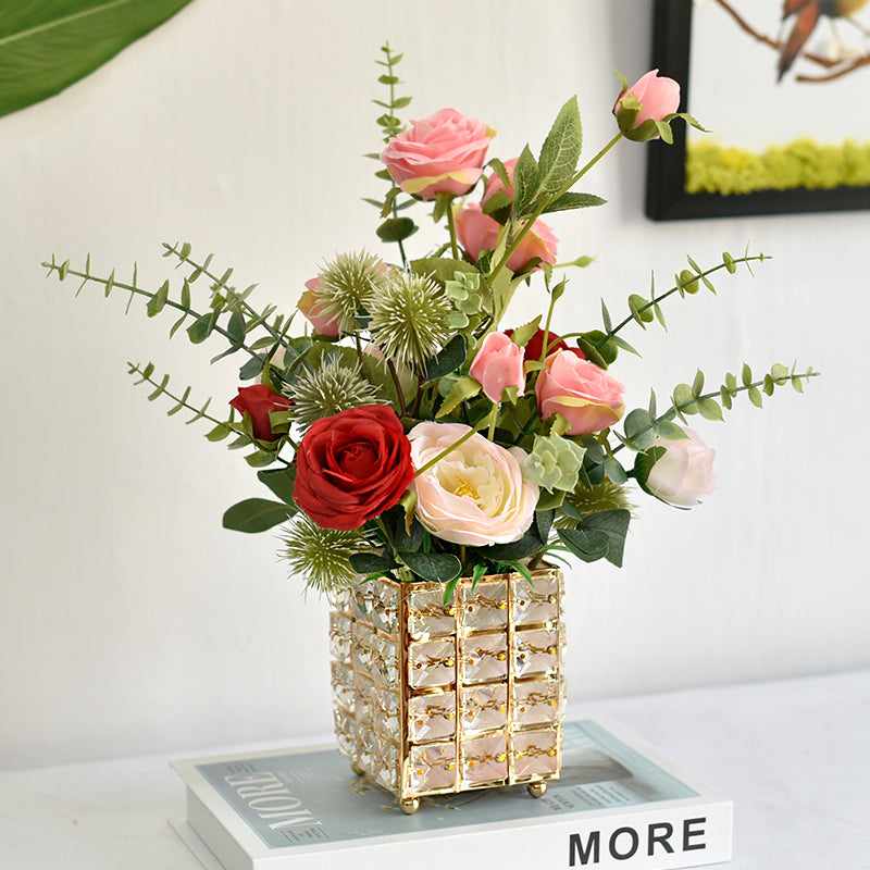 Flowerva Floral Elegance in a Decorative Basket