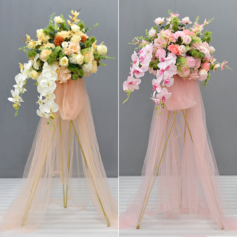 Flowerva Tripod Flower Basket Simulated Flower Wedding Guide Decoration