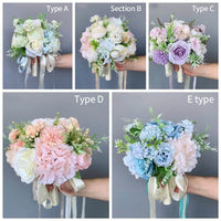 Flowerva Bridal knot wedding simulation holding bouquets and shooting decorations and scenery