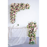 Flowerva Red Rose Wedding Decoration Background Kt Board Floral Wall Hanging Pointed Flower Wedding Arrangement Wall Flowers