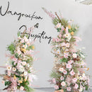 Flowerva Simulated Floral Decoration Horn Arch Wedding Background Decoration