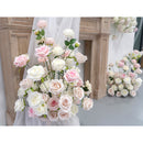 Flowerva Pink Sweet Wall Hanging Floral Decoration Wedding Event Background Artificial Flowers