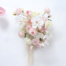 Anthurium Hanging Flower Row Pink Rose Hydrangea Wedding Background Arch Decoration Floor Flower Arrangement