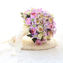 Flowerva   Blush Pink Rose Handheld Bouquet Floral