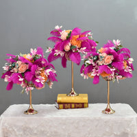 Flowerva Décoration de scène de fleurs de table de mariage vibrante