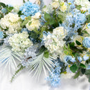 Flowerva Arrangements floraux élégants au sol bleu