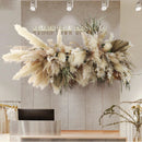 Flowerva Dried Reed Flowers Wall Hanging Decorative Floral Arrangement