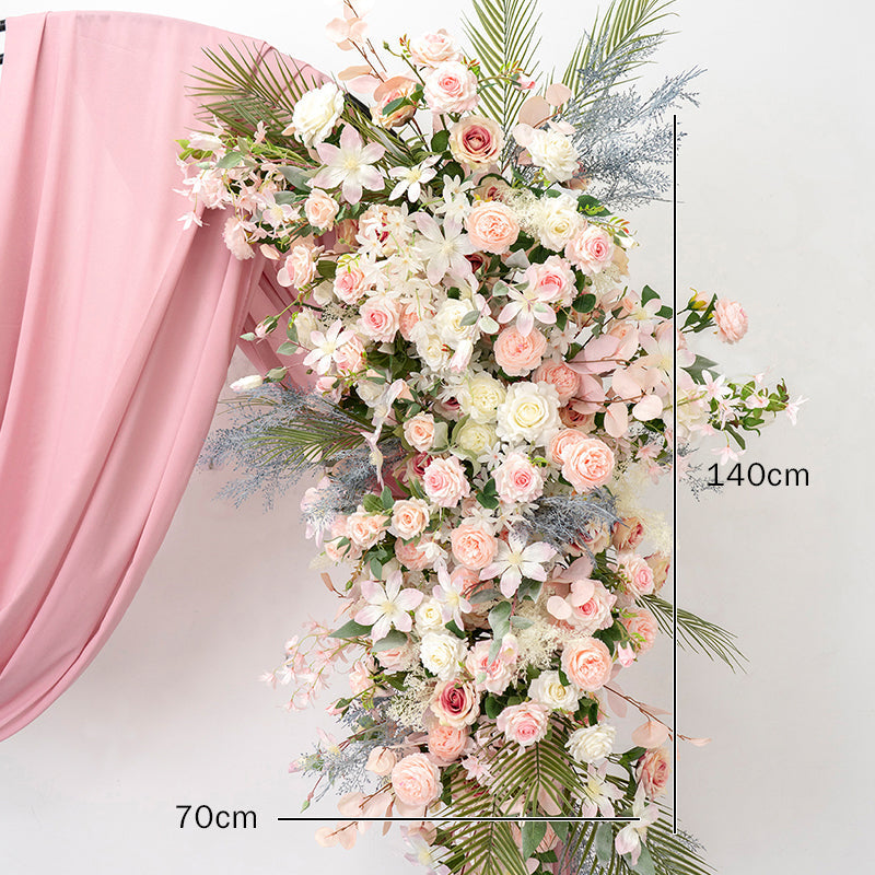 Cameo – arc Floral simulé de couleur marron, fleurs de décoration pour scène de mariage, anniversaire, événement