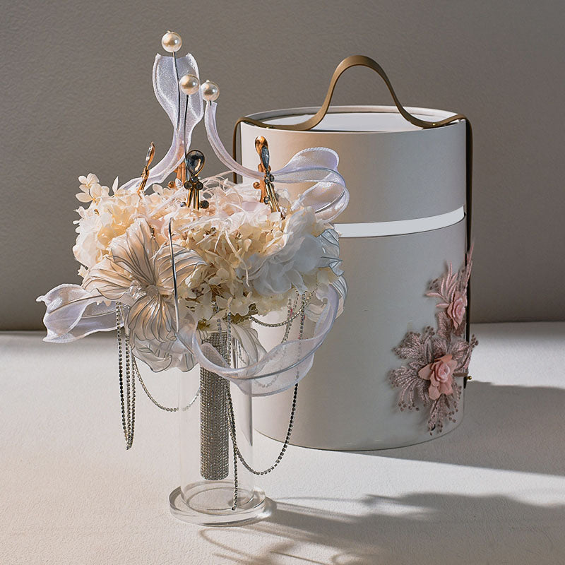 Flowerva – ensemble d'arrangement de fleurs blanches, Double arc de mariage, décoration de scène, événement, arrière-plan, accessoires de support de fleurs