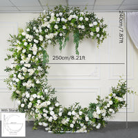 Flowerva Arrangement floral en arc vert blanc pour décoration florale de mariage