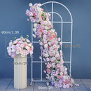 Flowerva – décoration de fond de mariage, boule de fleur Rose violette, accessoire de décoration de scène centrale de Table