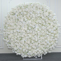 Flowerva Blanc Fantaisie Décoration Florale Fond Mur Mariage Fond Mur