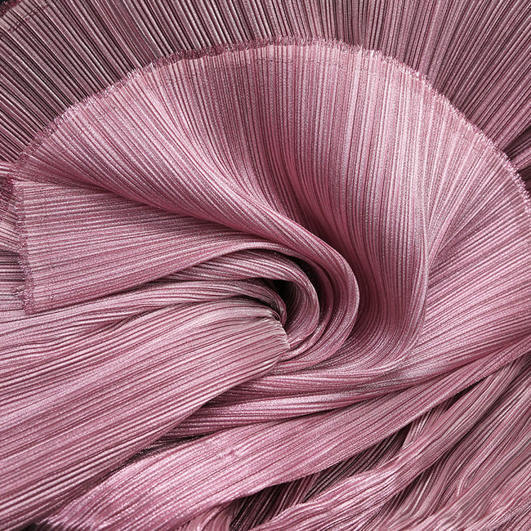 Flowerva Smoke Crystal Purple Pearlescent Fabric Fold Wedding Modeling Stage Decorative Flower Fabric