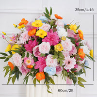Flowerva – support à fleurs en forme de feuilles de bananier, pavot, marguerite, pour mariage, fond de Table, rangée de fleurs