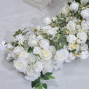 Flowerva mariage longue Table fleur décoration Arrangement Simulation Rose mur