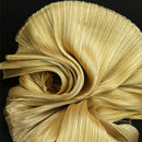 Tissu plissé de Texture de fil de perle d'or de luxe, décoration de scène de conception florale de mariage
