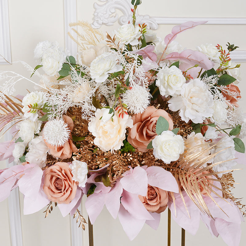 Flowerva 60cm Rose Hydrangea Table Centre 3/4  Flower Ball Wedding Decoration Flower Arrangement Event Props