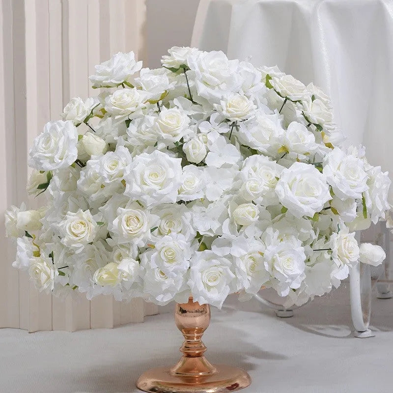 Flowerva charmant Rose hortensia Table Center fleur boule fête scène accessoires arrangement de mariage