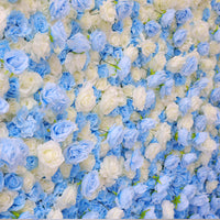 Flowerva Arrangement de fleurs de roses romantiques décorant le mur de fleurs