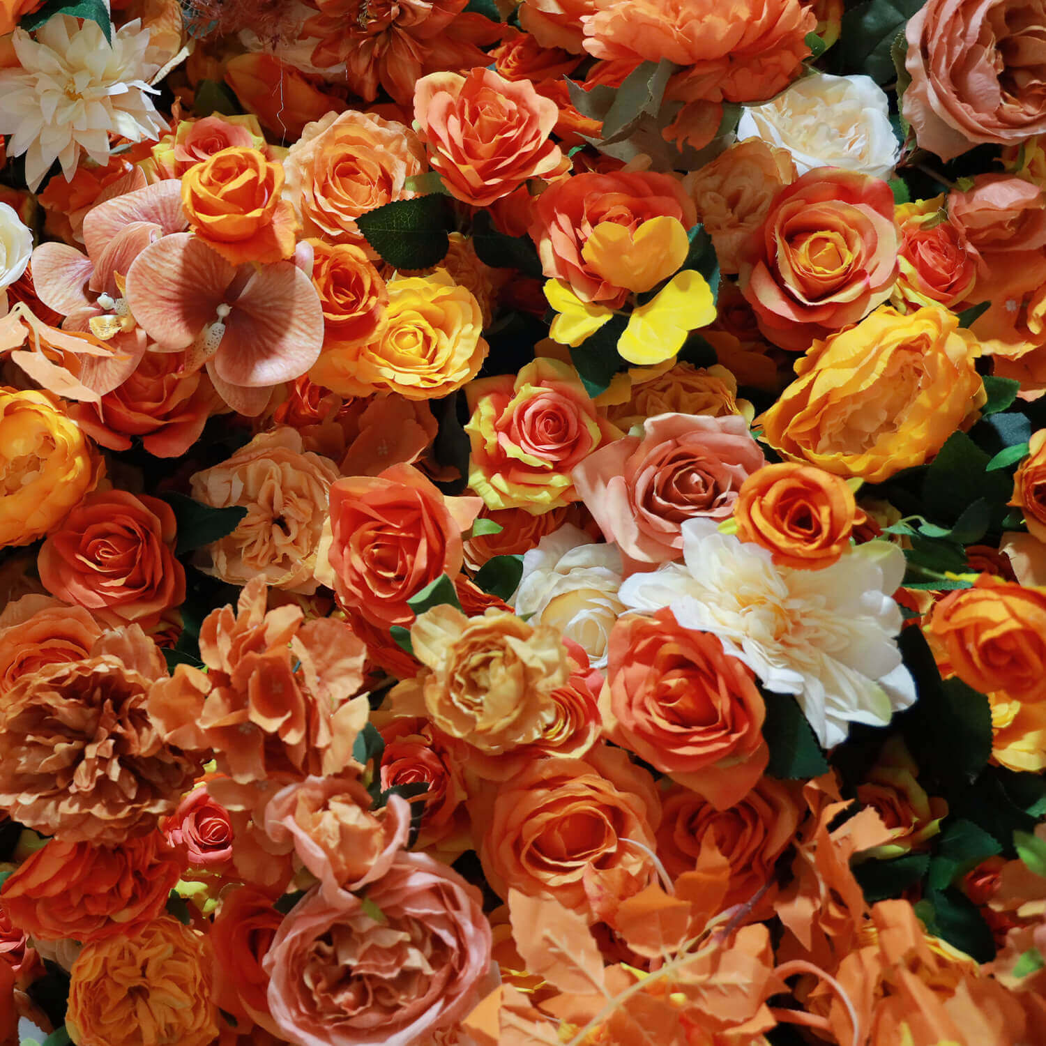 Flowerva Glamorous Rose Bouquet Wall Ensemble Scène de mariage Décoration florale