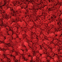 Flowerva Décoration murale florale rouge exquise et élégante pour scène de mariage