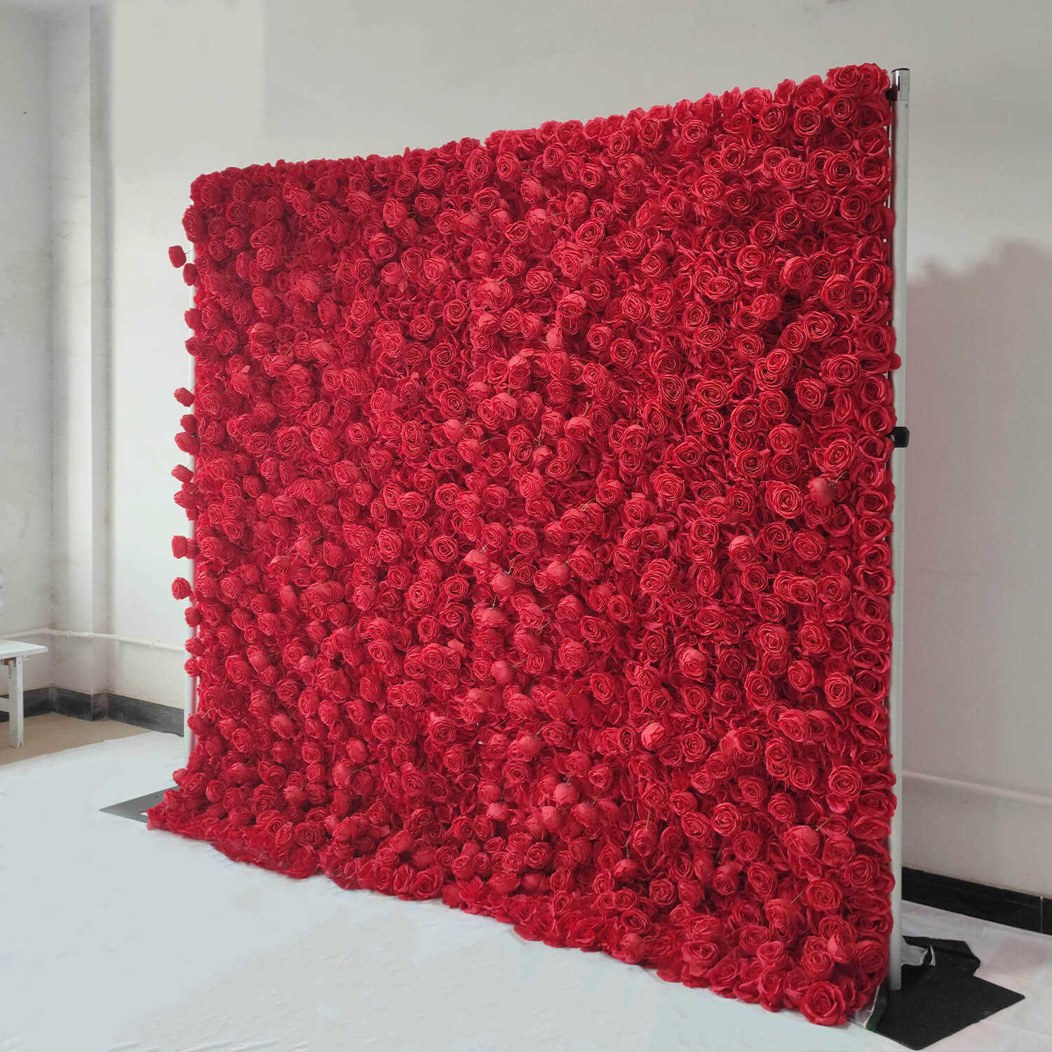 Flowerva Exquisite Elegant Red Floral Wedding Floral Wall Scene Wall Decor