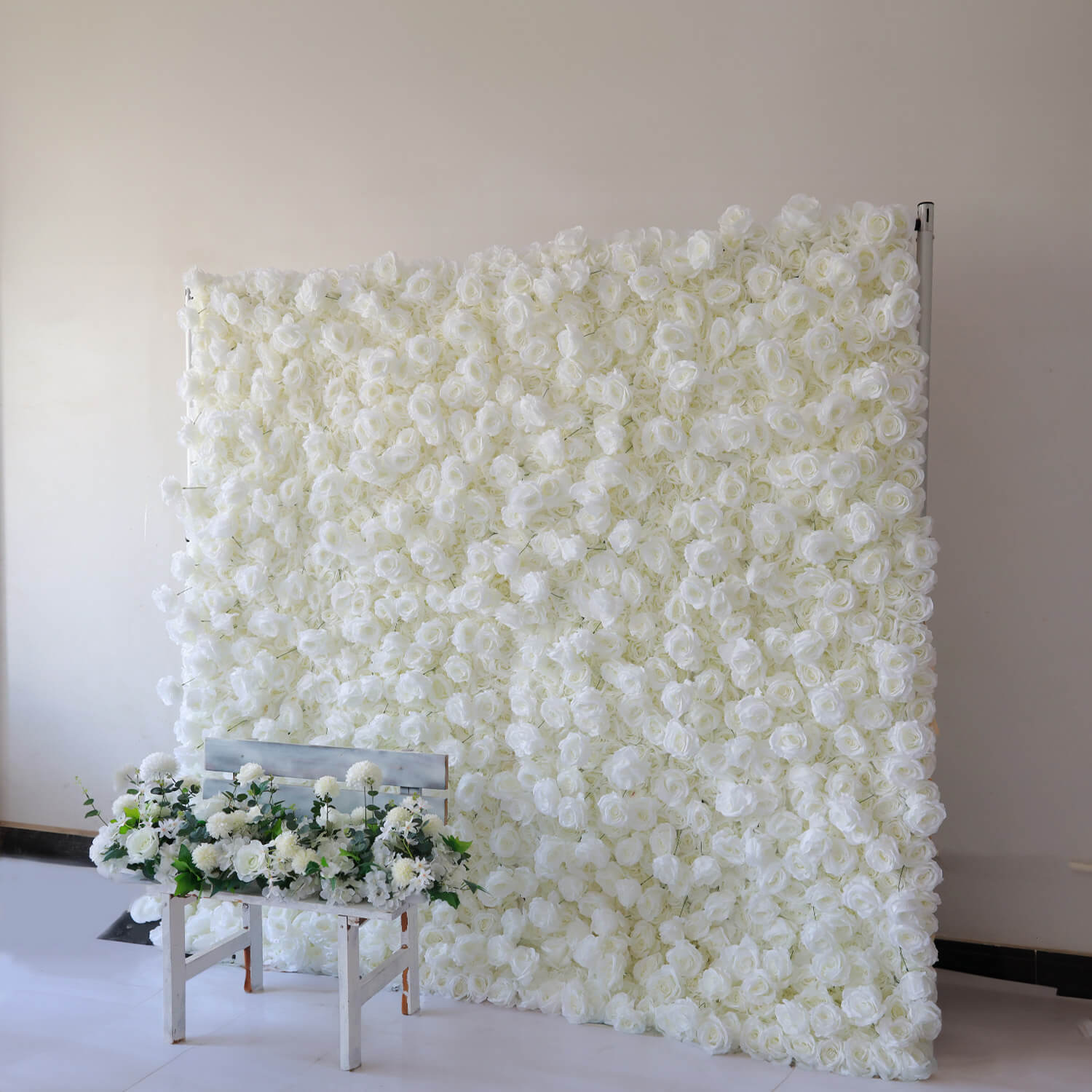 Flowerva Mur floral fantaisiste du pays des merveilles de roses