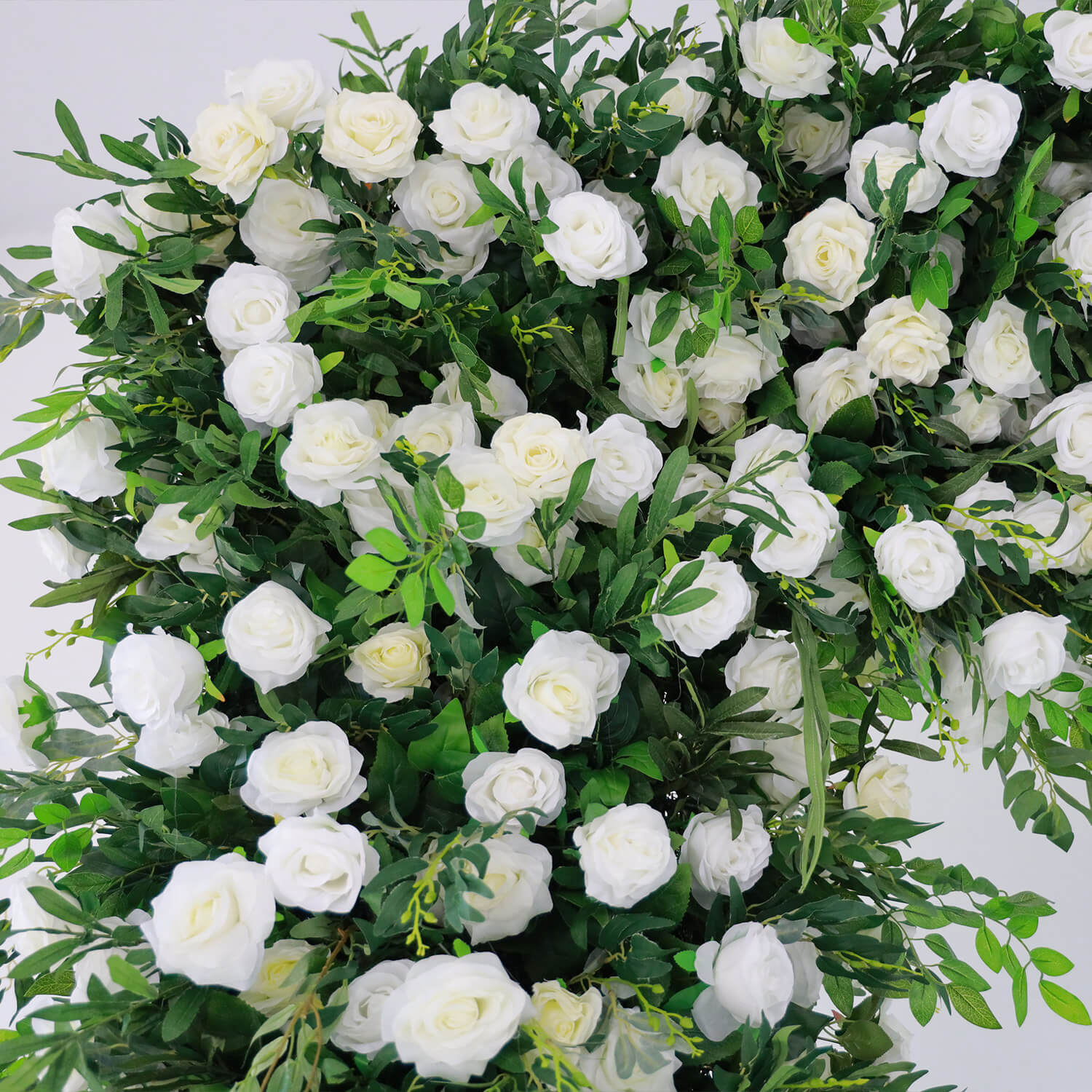 Flowerva Enchanting Verdant Green Arch Floral Wall  Wedding Party Decor