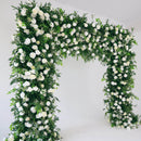 Flowerva Enchanting Verdant Green Arch Floral Wall  Wedding Party Decor