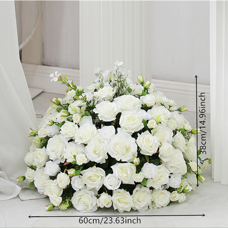 Flowerva Road guide rose artificial flower ball wedding decoration