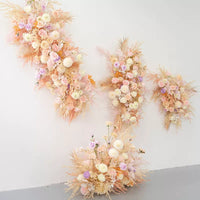 Flowerva Exquisite Wall-Mounted Reed Floral Art Simulation Wedding Decor