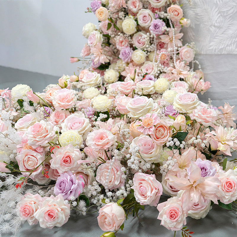 Flowerva Décoration de table de mariage Cascade Ikebana Arrangement floral pour événement