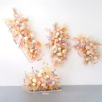 Flowerva Exquisite Wall-Mounted Reed Floral Art Simulation Wedding Decor