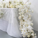 Flowerva boules de fleurs à pampilles florales de mariage blanc de luxe avec bougeoirs centres de Table de Banquet