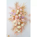 Flowerva Exquisite Wall-Mounted Reed Floral Art Simulation Wedding Decor