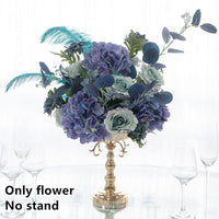 Flowerva Artificial Feather Rose Bouquets Wedding Dessert Table Centerpieces Flower Bouquets