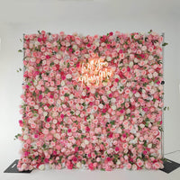 Flowerva – décoration murale florale de mariage, fleurs romantiques roses
