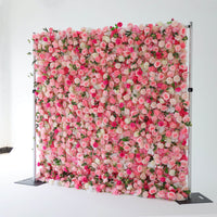 Flowerva Pink Romantic Blooms Wedding Floral Wall Scene Decor