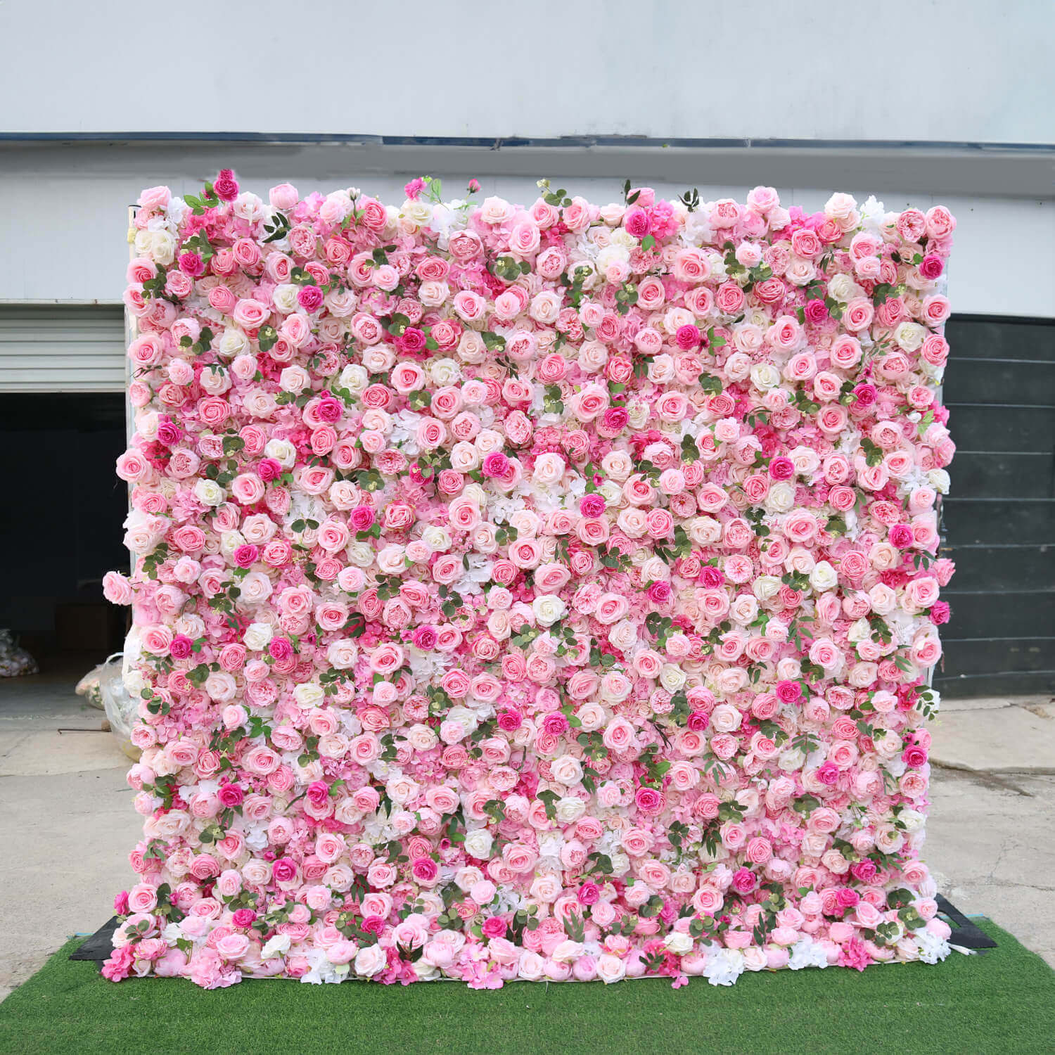 Flowerva – décoration murale florale de mariage, fleurs romantiques roses