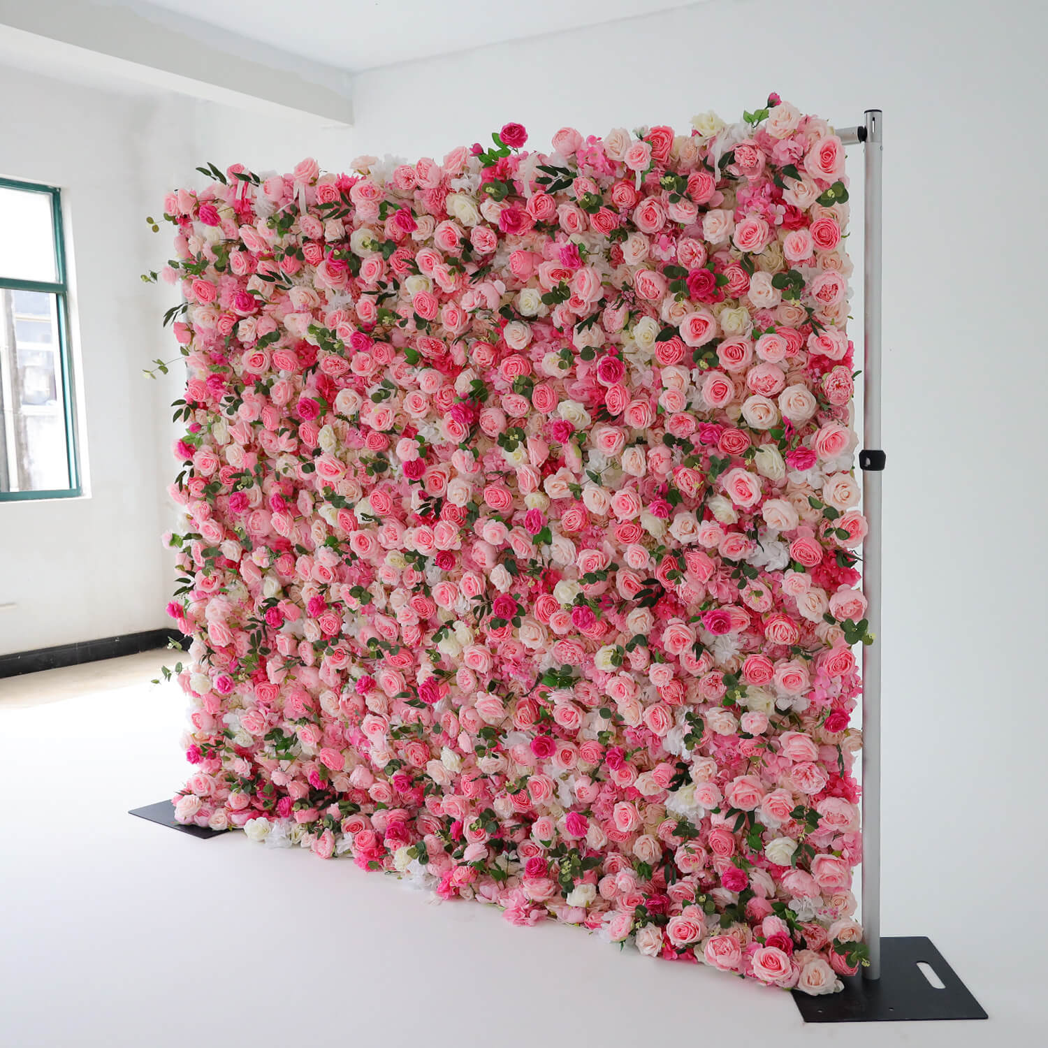 Flowerva Pink Romantic Blooms Wedding Floral Wall Scene Decor