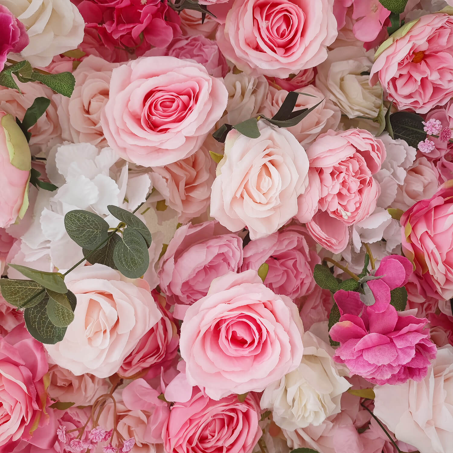 Flowerva – décoration murale florale de mariage, fleurs romantiques roses