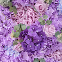 Flowerva Regal Purple Décoration murale florale élégante