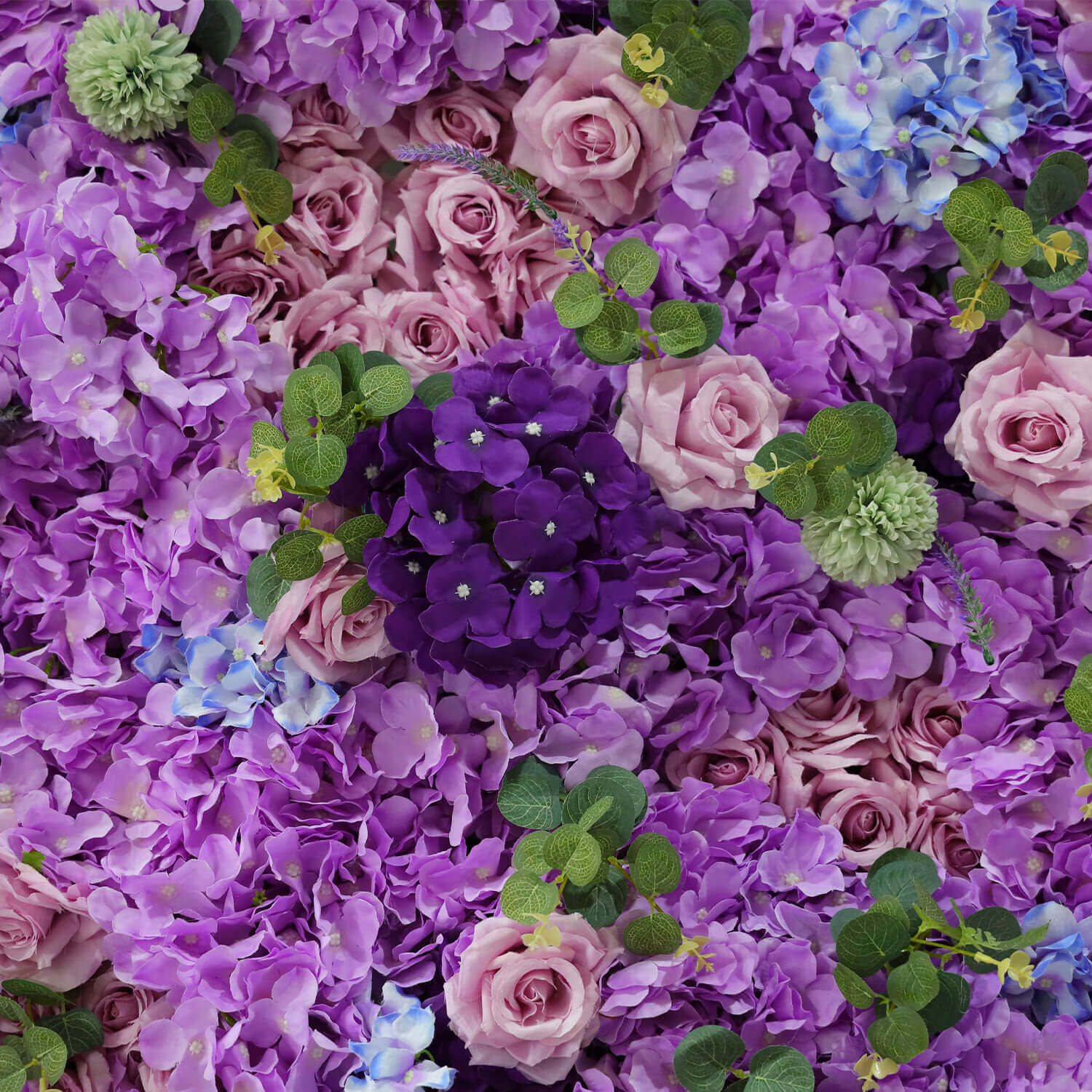 Flowerva Regal Purple Elegant Floral Wall Decor