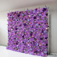 Flowerva Regal Purple Elegant Floral Wall Decor