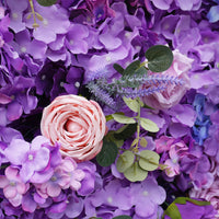 Flowerva Regal Purple Elegant Floral Wall Decor